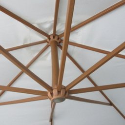 Ombrelone Guarda Sol Sombreiro Lateral Praia Piscina Chácara 3m Cobertura Retrátil Ventilado Estrutu - 6