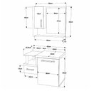 Ver imagem 6 de Conjunto Balcão C-cuba Q32 e Espelheira Legno 630 Branco Chess C-preto Ônix Branco Chess C-snow