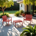 Ver imagem 1 de Conjunto para Área Externa Maldivas com 2 Poltronas, 1 Mesa - Terracota