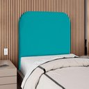 Ver imagem 2 de Cabeceira Solteiro 90 Cm com Frame Alana Suede Azul Turquesa Artte