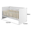 Ver imagem 3 de Berço Americano Soft Branco Acetinado - Tigus Baby