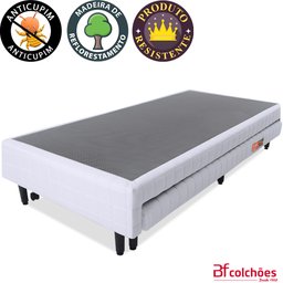 Cama Box Casal com Cama Auxiliar + Colchão Molas Ensacadas com Pillow 138x188x55 cm BF Colchões - 6