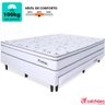 Cama Box Casal com Cama Auxiliar + Colchão Molas Ensacadas com Pillow 138x188x55 Cm Bf Colchões - 3