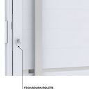 Ver imagem 3 de Porta de Alumínio de Giro Lambri 215x95cm com Friso e Puxador de 60 cm Lucasa Ideale Branco