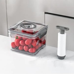 Pote Hermetico Profissional com Bomba Vacuo Succao Vasilha