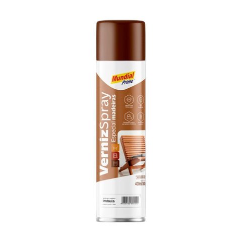 Tinta Spray 400ml Verniz de Madeira Imbuia