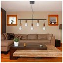 Ver imagem 6 de PENDENTE TRILHO PARA 5 LAMPADAS COR PRETO E COBRE