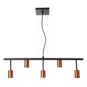 Ver imagem 1 de PENDENTE TRILHO PARA 5 LAMPADAS COR PRETO E COBRE