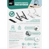 Suporte de Mesa Portátil, Elg, Ntb8520w, para Notebook de 10" a 17,3", 10 Níveis de Altura, Branco - 3