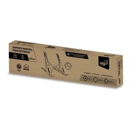 Suporte de Mesa Portátil, Elg, Ntb8520w, para Notebook de 10" a 17,3", 10 Níveis de Altura, Branco - 2