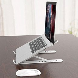Suporte de Mesa Portátil, Elg, Ntb8520w, para Notebook de 10" a 17,3", 10 Níveis de Altura, Branco - 10
