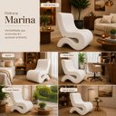 Ver mais imagens de Poltrona Decorativa Marina Corino Modena Design Orgânico Moderno