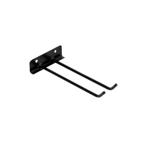 Suporte Para Vassouras de Parede Aço Carbono Preto 20cm