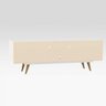 Rack Retro Tv 60 Polegadas 80 Branco Mdf / Mdp 162cm Olivar - 6