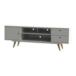 Rack Retro Tv 60 Polegadas 80 Branco Mdf / Mdp 162cm Olivar - 2