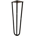Ver imagem 7 de Kit 02 Pés de Ferro Aço Hairpin Legs 30 Cm Preto A01 Sofá Móveis Mesa - Inoviza