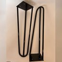 Ver imagem 3 de Kit 02 Pés de Ferro Aço Hairpin Legs 30 Cm Preto A01 Sofá Móveis Mesa - Inoviza