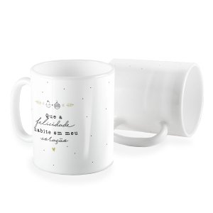Caneca Que a felicidade habite