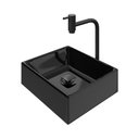 Ver imagem 1 de Kit Cuba Tulipa com Torneira Inox Black Valvula Click Black Preto