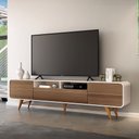 Ver imagem 1 de Rack para Sala Bancada de Tv 85 Pol 220cm Alissa H01 D’Rossi