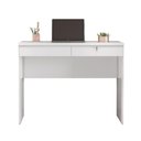 Ver imagem 2 de Escrivaninha/Mesa Escritório com 2 Gavetas e Chave 105cm Multimóveis Crjcm-ESC004 Branco