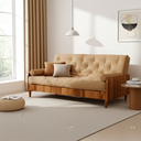 Ver imagem 6 de Sofá Cama Paris Ii Ripado Acquablock Madeira Maciça Natural - Fendi