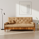 Ver imagem 7 de Sofá Cama Paris Ii Ripado Acquablock Madeira Maciça Natural - Fendi