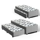 Ver imagem 1 de Bicama Box Com Colchão Acoplado de  Espuma e Auxiliar de Molas Unique Solteiro 88 Cm