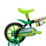 Bicicleta Infantil Nathor Cairus Masculina aro 12 Freio Tambor - Verde/Preto com rodas de - 2