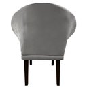 Ver imagem 3 de Kit 2 Cadeiras Sala de Estar Liz Veludo Cinza