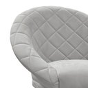 Ver imagem 4 de Kit 2 Cadeiras Sala de Estar Liz Veludo Cinza