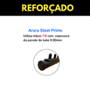 Ver imagem 3 de Kit Quatro Araras Fixas de Parede 1m Moderno Aço Resistente + Quatro Araras 40cm Rt Cabideiros