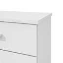 Ver imagem 6 de Cômoda Baiao 4 Gavetas MDP MDF Acabamento Fosco Puxador MDF Branco Móveis Lopas Tampo Reforçado