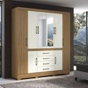 Ver imagem 1 de Guarda Roupa Napoli 8 Portas 4 Gavetas com Espelho Aramoveis