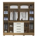 Ver imagem 3 de Guarda Roupa Napoli 8 Portas 4 Gavetas com Espelho Aramoveis