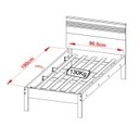 Ver imagem 5 de Quarto Solteiro 3 Peçascm8010 Az1016 Az1011 Qt11 Nogal Branco Tecno Mobili