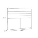 Ver imagem 4 de Cabeceira Cama Box Casal 140 Cm Veneza Linho Bege - Nexta Casa