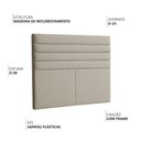 Ver imagem 3 de Cabeceira Cama Box Casal 140 Cm Veneza Linho Bege - Nexta Casa