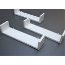 Ver imagem 2 de Estante Livros 40 x 20 cm Kit 3 Peças em MDF Branco Eví Decor