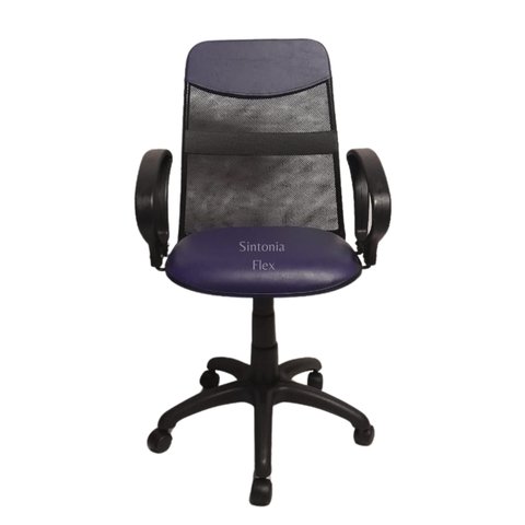 Cadeira Diretor Tela Giratória com Faixa - Mecanismo Relax - Braço Fixo Corano Roxo
