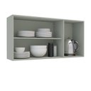Ver imagem 5 de Armário Aéreo de Cozinha Modular 3 Portas Verde Rubi 120cm Yescasa Oliva
