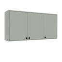 Ver imagem 2 de Armário Aéreo de Cozinha Modular 3 Portas Verde Rubi 120cm Yescasa Oliva