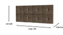 Ver imagem 2 de Painel de Cama box Botão Queen 1,60 Elegance cor Marrom - Comprar Moveis em Casa