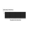 Ver imagem 3 de Armário Aéreo P/ Cozinha Andreia 160cm C/ 4 Portas - Ajl Móveis