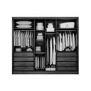 Ver imagem 2 de Guarda Roupa 6 Portas (2 C/ Espelho) e 8 Gavetas Robust/livorno Cumaru/fendi - Novo Horizonte