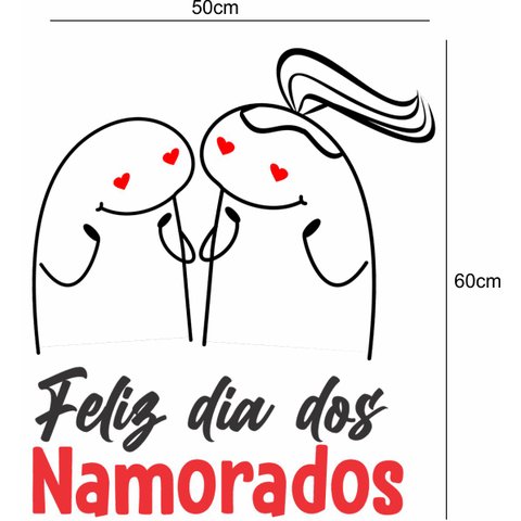Adesivo Vitrine Dia Dos Namorados Flork