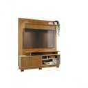 Ver imagem 1 de Home Theater Ares para TV até 75" 160cm MDP e MDF com Pés Marrom Madetec Móveis