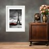 Quadro Paris Carro Vermelho - 60x48cm:moldura Preta - 1