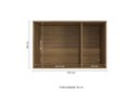 Ver imagem 3 de Armário Aéreo 3 Portas Kappesberg Adapt Nogueira/azul Profundo 105cm