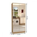 Ver imagem 4 de Armário Multiuso Plaza 2 Portas com Espelho 1 Gaveta - Panorama Móveis